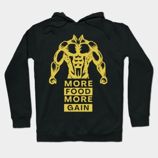 Gym Outfit - More Food More Gain Hoodie